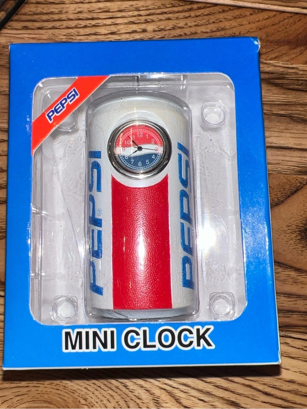RARE Collectible PEPSI COLA Can Paperweight Mini Quartz Clock (New Battery)